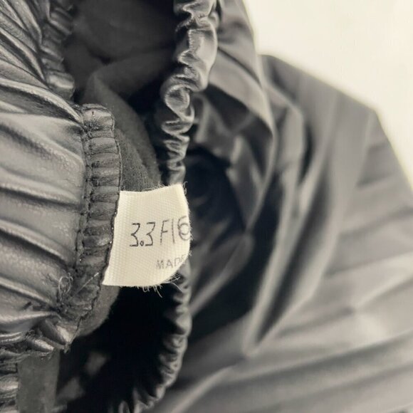 3.3 Fieldtrip Winter PU Leather Pleated Long High Waist Midi Skirt - Picture 8 of 10